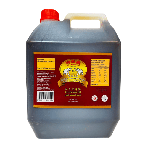 Sesame Oil Pure Delephant - 5L Elephant Condiments Singarea Online Asian Supermarket UAE