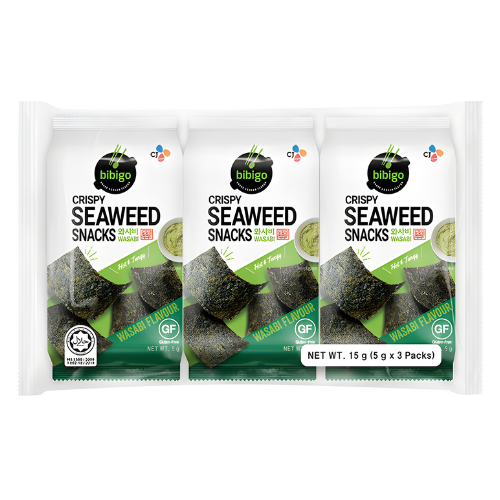 Crispy Seaweed Snacks Wasabi Bibigo - 15G
