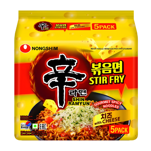 Shin Ramen Stirfry Cheese Bundle - 5/136G (12/20/2024)