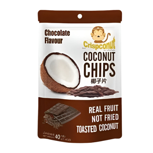 Crispconut Coconut Chips Chocolate Flavor - 40G
