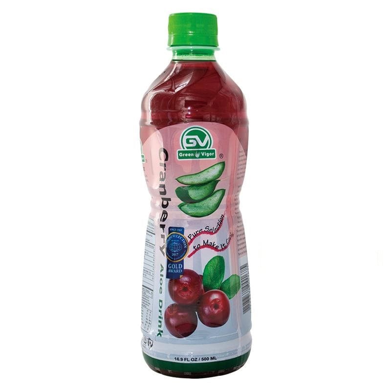 Cranberry Aloe Drink - 500ML Green Vigor Fruit Flavored Drinks Singarea Online Asian Supermarket UAE