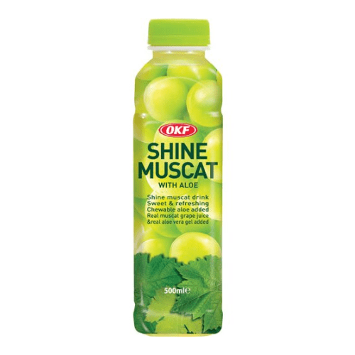 Fruit Juice With Aloe Shine Muscat OKF - 500ML OKF Beverage Singarea Online Asian Supermarket UAE