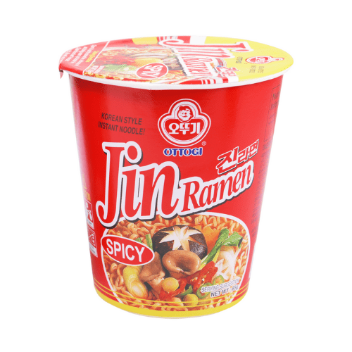Jin Ramen Spicy Cup - 진라면컵 매운맛 - 65G Ottogi Noodles Singarea Online Asian Supermarket UAE
