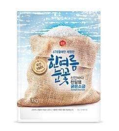 Natural Sea Salt Sempio - 신안 바다 천일염 낸소금 - 1KG (19-Oct-21) Sempio Condiments Singarea Online Asian Supermarket UAE