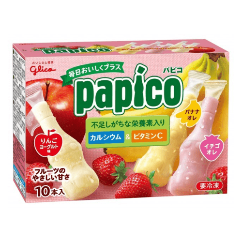 Papico Assorted Flavor Apple, Yogurt, Banana, Stra - 450ml Glico Confectionary Singarea Online Asian Supermarket UAE