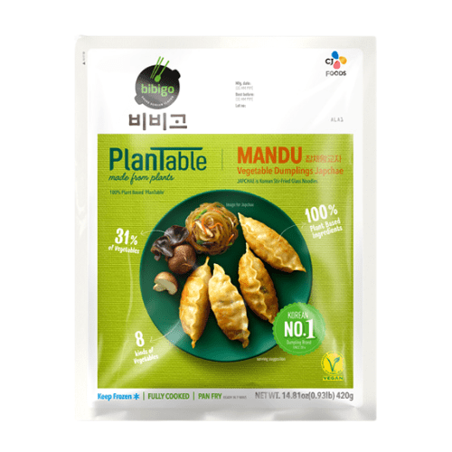 PlanTable Vegetable Dumplings Japchae - 420G Bibigo Ready Meals Singarea Online Asian Supermarket UAE