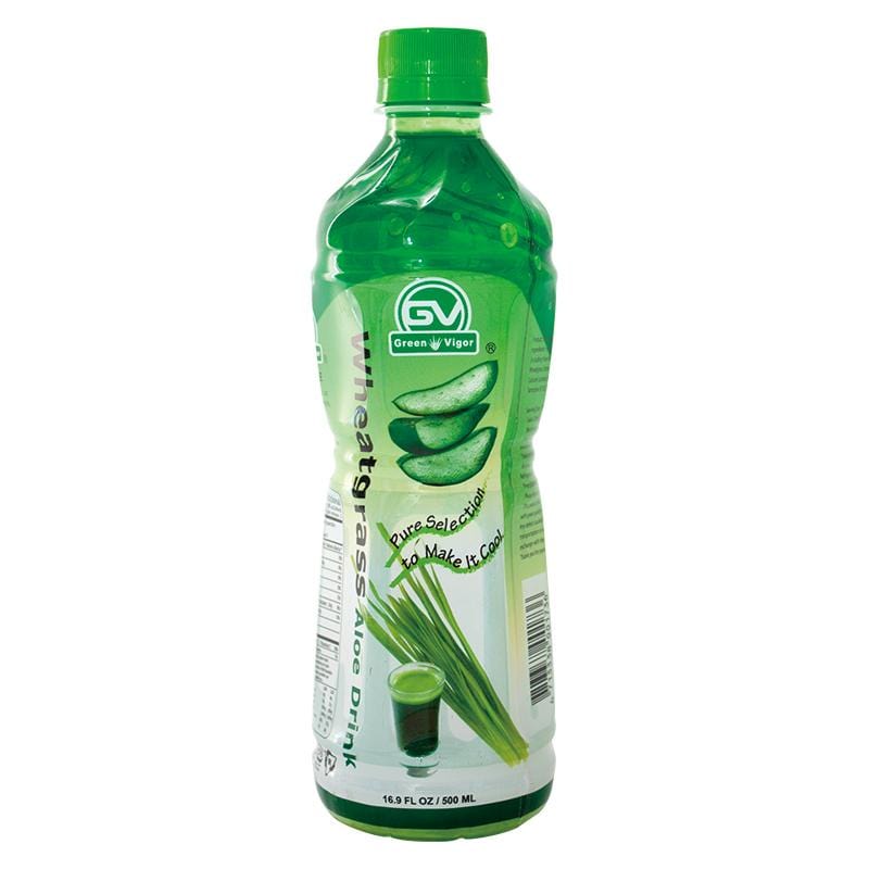 Wheatgrass Aloe Drink - 500ML Green Vigor Fruit Flavored Drinks Singarea Online Asian Supermarket UAE