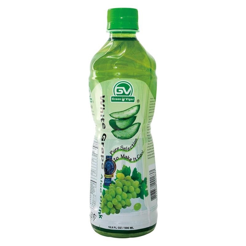 백포도 알로에 음료 - 500ML 녹색 활력 과일 맛 음료 Singarea Online Asian Supermarket 한국