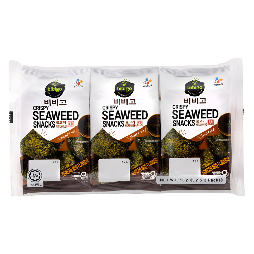Crispy Seaweed Snacks Bbq Bibigo - 15G